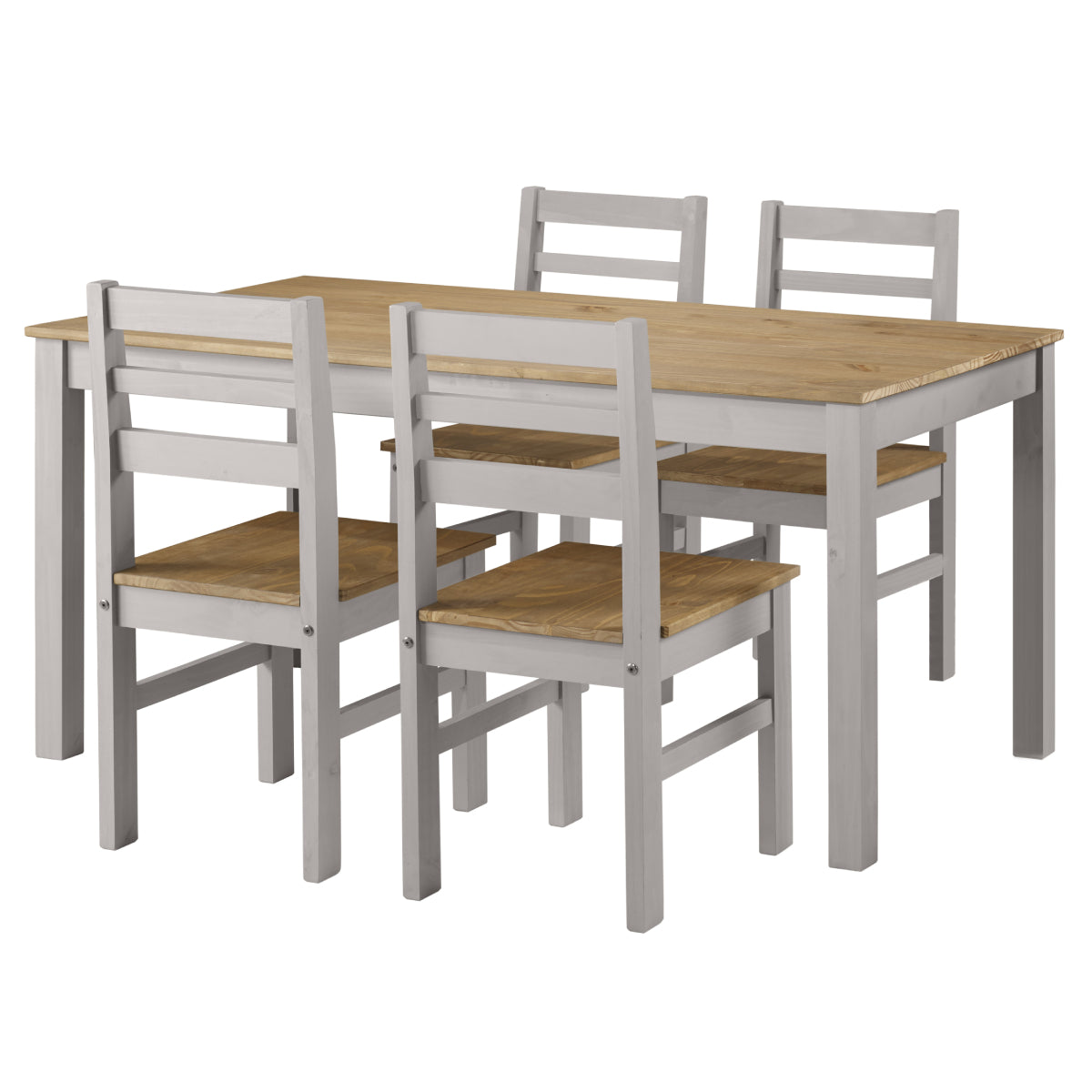 Wood Dining Table Corona Gray | Furniture Dash