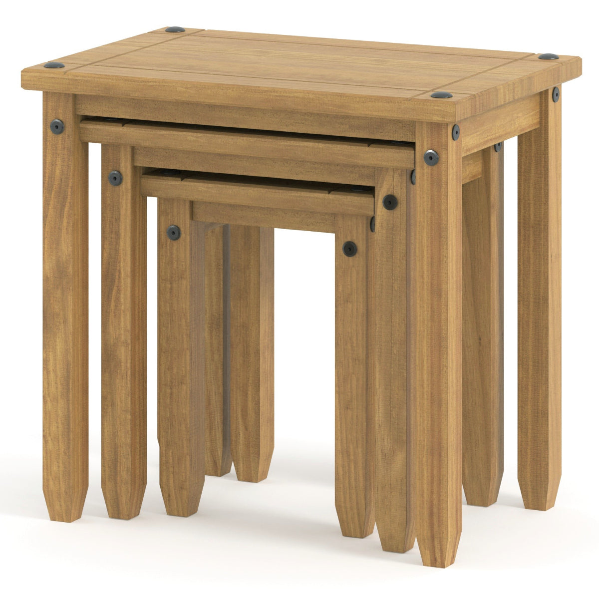 Wood Nest of 3 Tables Corona | Furniture Dash