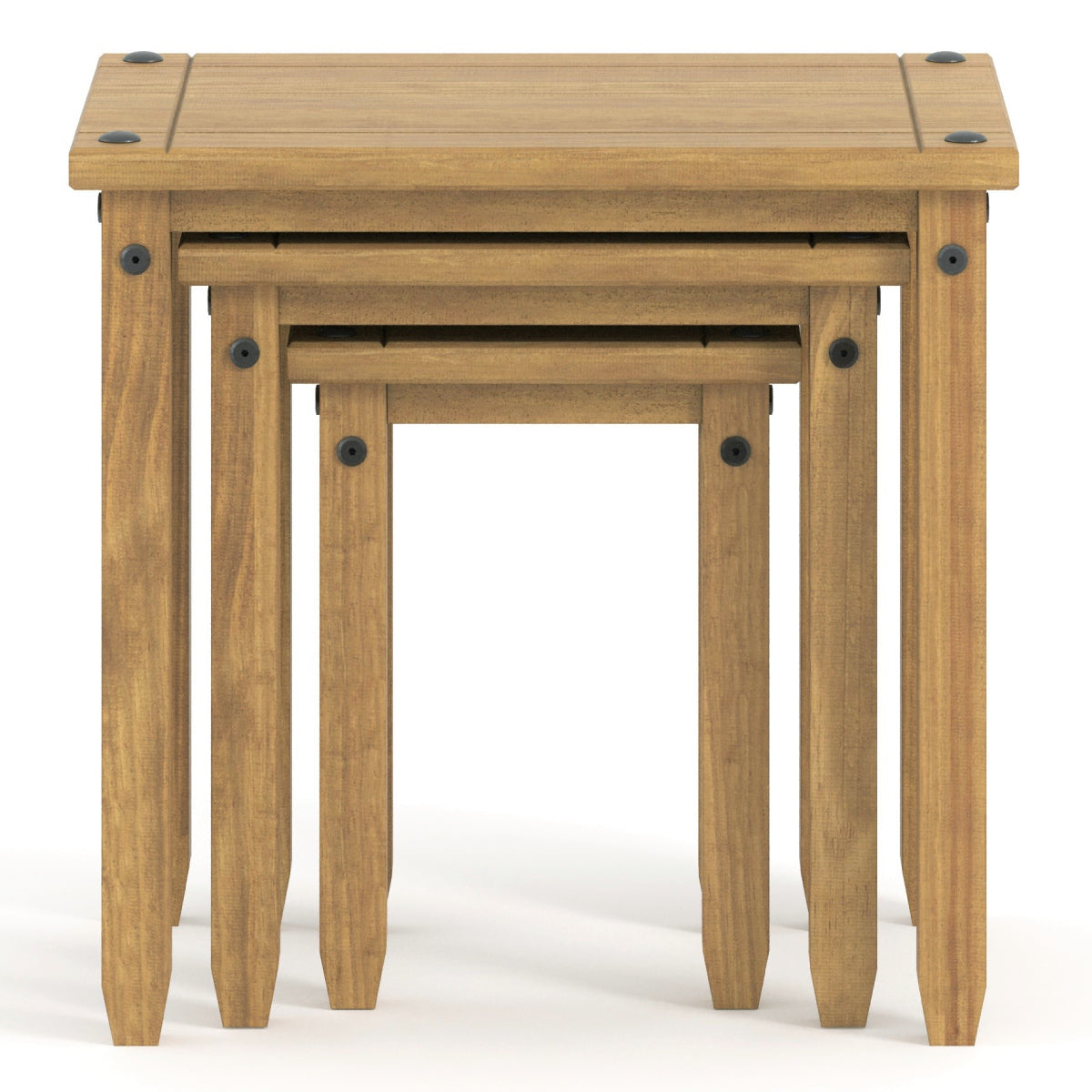 Wood Nest of 3 Tables Corona | Furniture Dash