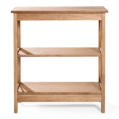 Wood Shelf Unit 3 Tier Corona | Furniture Dash