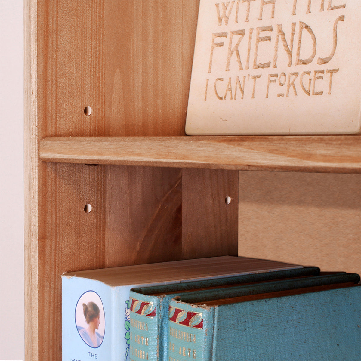 Wood Bookcase Tall Narrow Corona | Furniture Dash