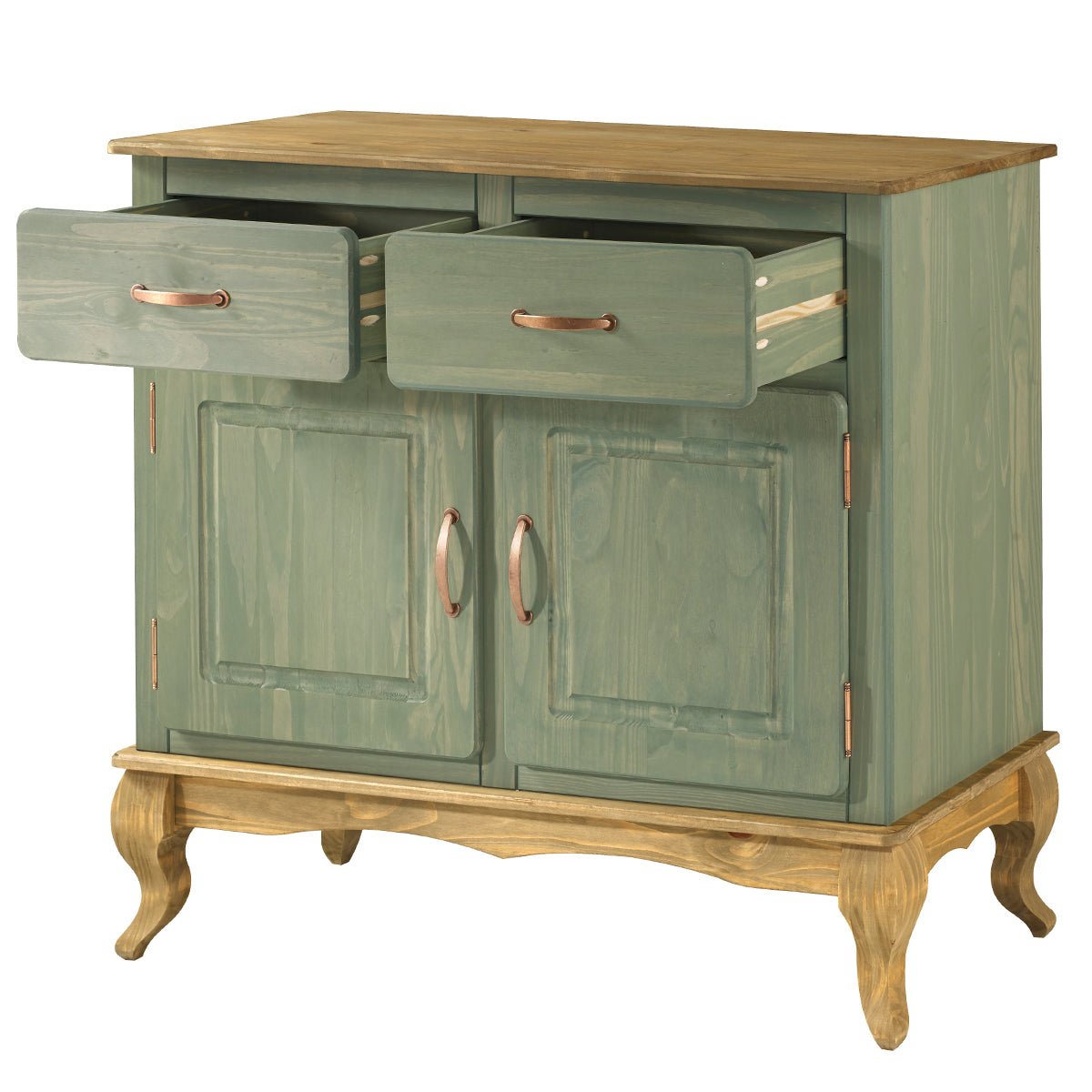 Wood Buffet Sideboard Green | Furniture Dash