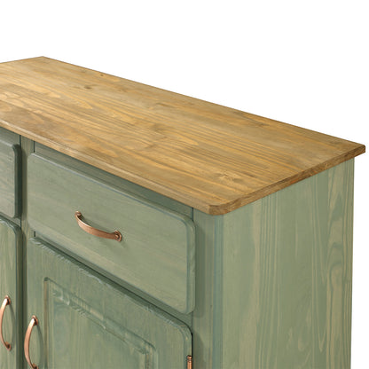 Wood Buffet Sideboard Green | Furniture Dash