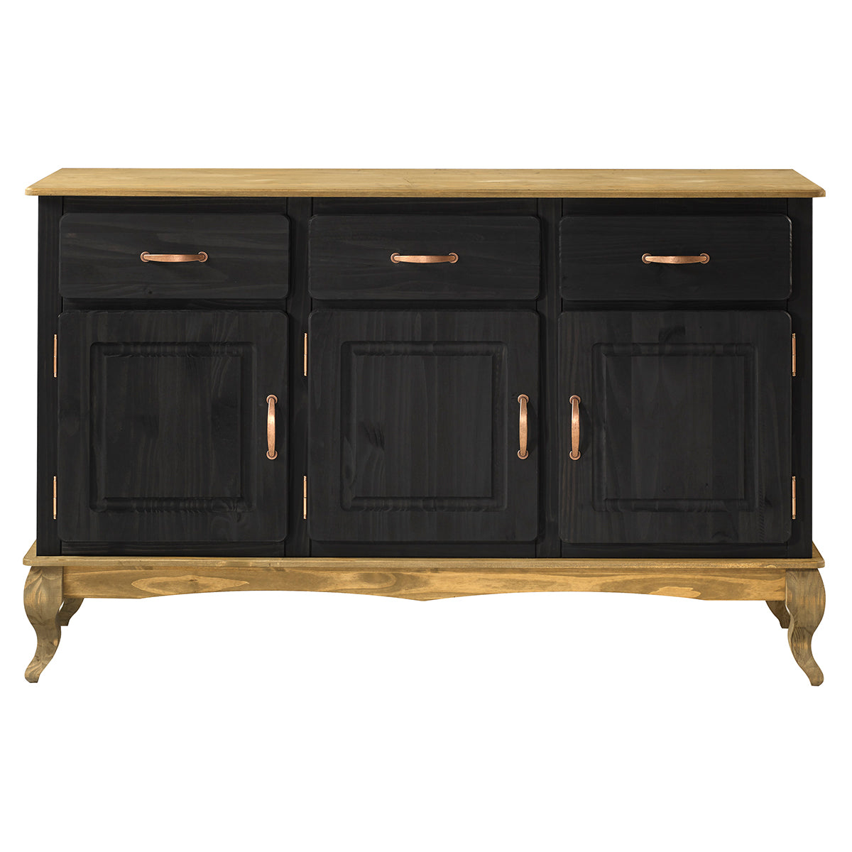 Wood Buffet Sideboard Black | Furniture Dash