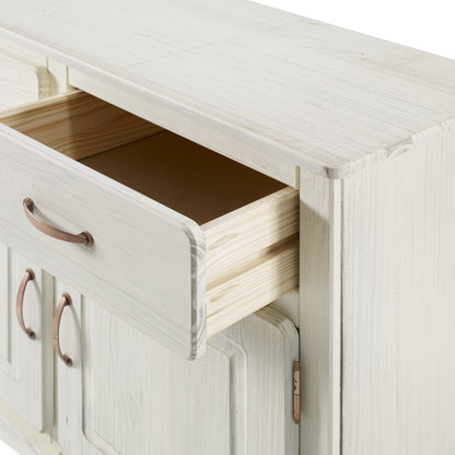 Wood Buffet Sideboard White Distressed | Furniture Dash