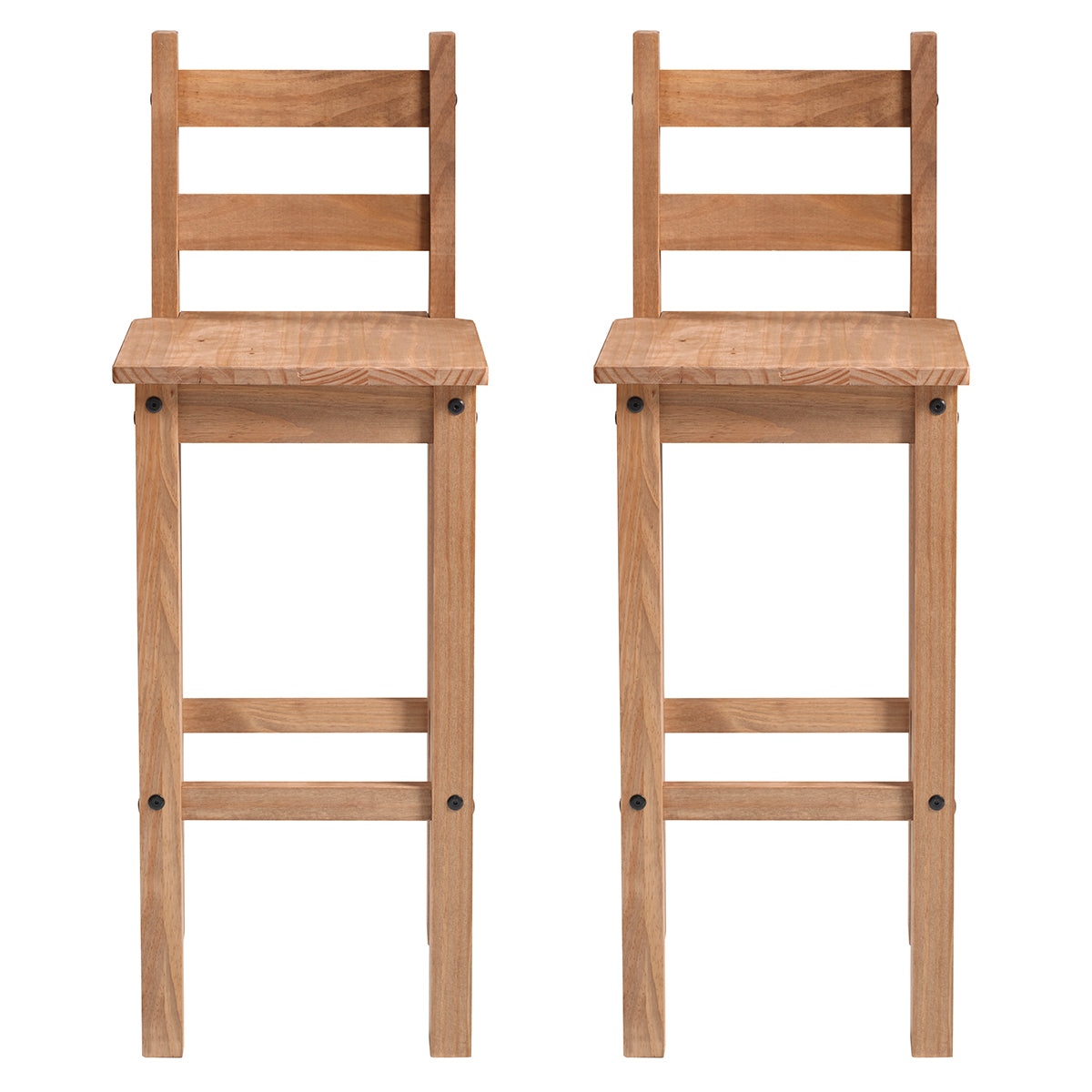 Wood Bar Height Dining Chair (Set of 2) Corona | Furniture Dash